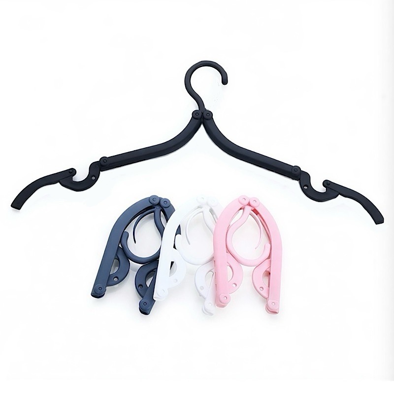 چوب لباسی مسافرتی تاشو قابل حمل بسته 2 عددی