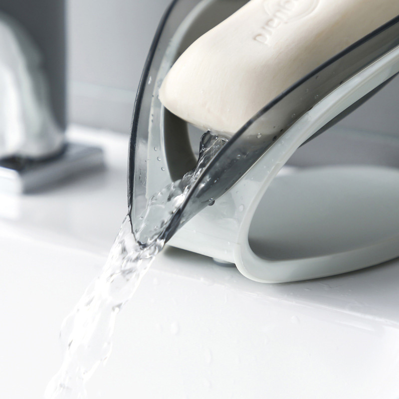 جا صابونی شفاف طرح برگ